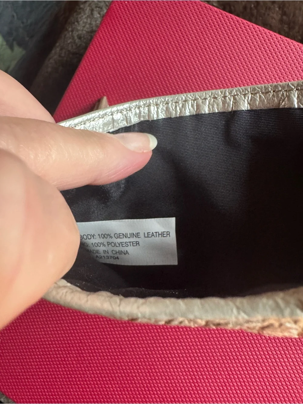 Tignanello Silver Leather Card & ID Wallet